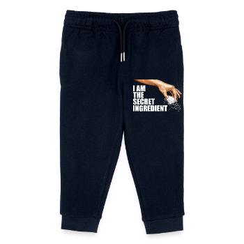I am the secret ingredient - Kids Organic Sweatpants by Stanley/Stella - navy - Front
