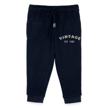 Vintage est 1980 - Pantalon de jogging enfant bio Stanley/Stella - marine - Devant