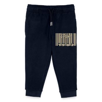 vintage 1983 Code barre 1983: Année 2025. - Pantalon de jogging enfant bio Stanley/Stella - marine - Devant