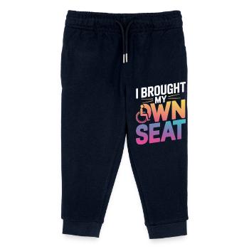 Wheelchair Wheelchair Disabled Humor - Kids Organic Sweatpants by Stanley/Stella - navy - Front