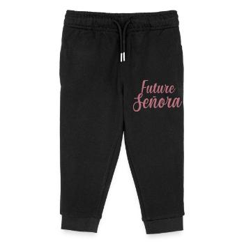 Future Señora Engagement Bridal Shower Wedding - Kids Organic Sweatpants by Stanley/Stella - black - Front
