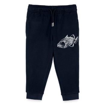 Baliste souriant style vintage - Pantalon de jogging enfant bio Stanley/Stella - marine - Devant