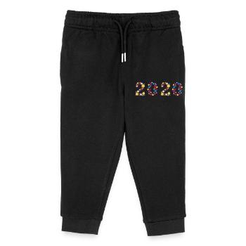 Flowers 2020 - Kinder Organic Jogginghose Mini Mover von Stanley/Stella - Schwarz - Vorne