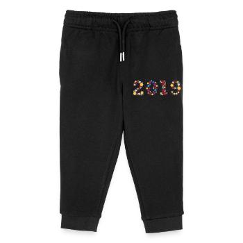 Flowers 2019 - Kids Organic Sweatpants by Stanley/Stella - black - Front
