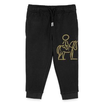 Rider sur Perd Style minimaliste - Pantalon de jogging enfant bio Stanley/Stella - noir - Devant