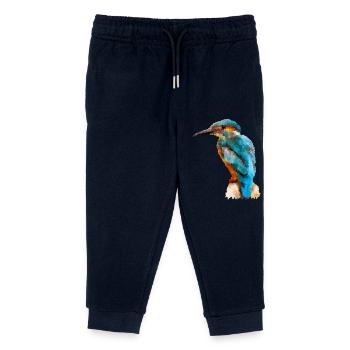 Eisvogel - Kinder Organic Jogginghose Mini Mover von Stanley/Stella - Navy - Vorne