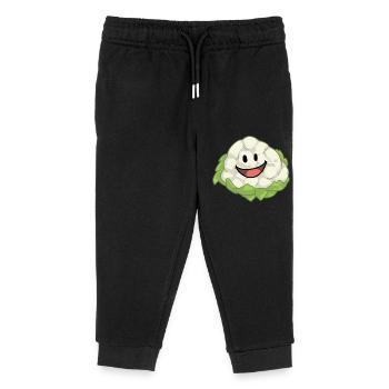 Blumenkohl Kohl Gemüse Veganer Gesund - Kinder Organic Jogginghose Mini Mover von Stanley/Stella - Schwarz - Vorne