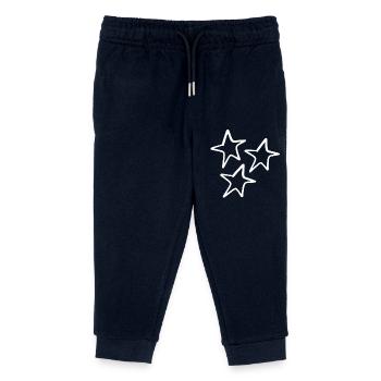 Étoiles - Pantalon de jogging enfant bio Stanley/Stella - marine - Devant