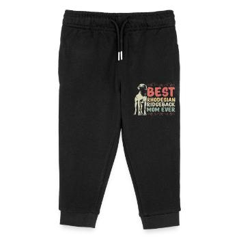 Idée cadeau Rhodesian Ridgeback Mom - Pantalon de jogging enfant bio Stanley/Stella - noir - Devant