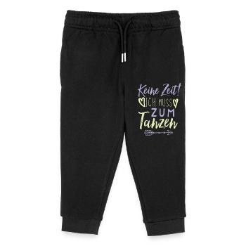 Tanzen Spruch lustig - Kinder Organic Jogginghose Mini Mover von Stanley/Stella - Schwarz - Vorne