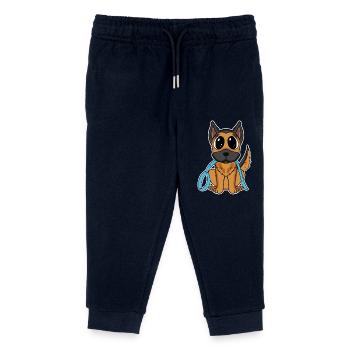 Berger allemand - Pantalon de jogging enfant bio Stanley/Stella - marine - Devant