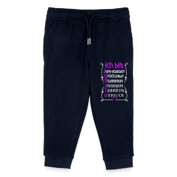 Für den besten Menschen - Ich bin Judith - Kinder Organic Jogginghose Mini Mover von Stanley/Stella - Navy - Vorne