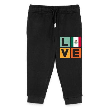Mexico Love - Kids Organic Sweatpants by Stanley/Stella - black - Front