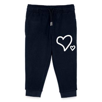 Heart - Kids Organic Sweatpants by Stanley/Stella - navy - Front