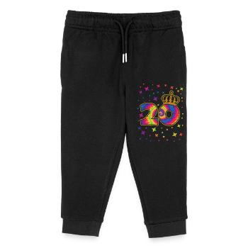 Tie-dye 20th birthday party 20 years old - Kids Organic Sweatpants by Stanley/Stella - black - Front