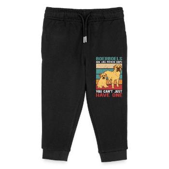 Boerboel Dog Owner Dog Lover Gift - Kids Organic Sweatpants by Stanley/Stella - black - Front