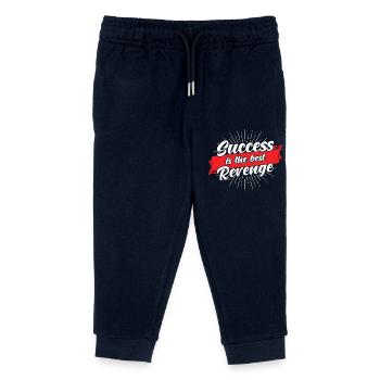 Erfolg Ist Die Beste Rache - Kinder Organic Jogginghose Mini Mover von Stanley/Stella - Navy - Vorne