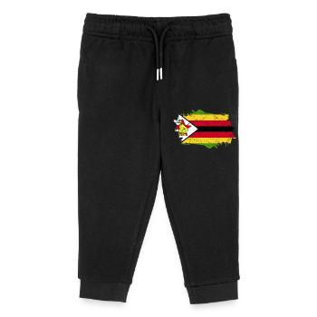 Zimbabwe Flag Grunge Zimbabwe Flag - Pantalon de jogging enfant bio Stanley/Stella - noir - Devant