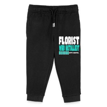 Florist wird installiert - Kinder Organic Jogginghose Mini Mover von Stanley/Stella - Schwarz - Vorne