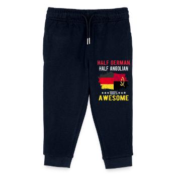 Halb Deutsch Halb Angolier - Kinder Organic Jogginghose Mini Mover von Stanley/Stella - Navy - Vorne
