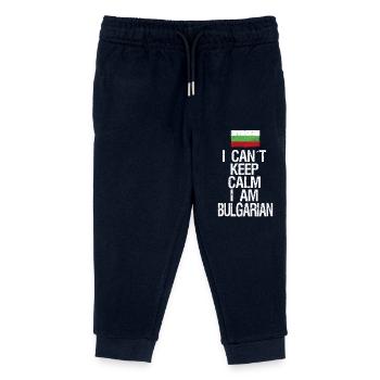 I can not Keep Calm I am Bulgare - Kinder Organic Jogginghose Mini Mover von Stanley/Stella - Navy - Vorne