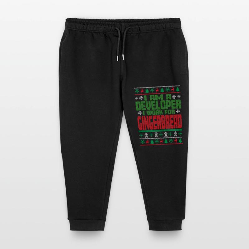 Software Developer Christmas Quote Kids Organic Sweatpants by Stanley/Stella
