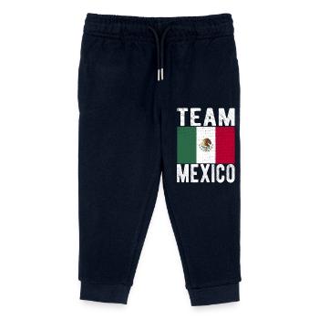 Mexico Flag - Kids Organic Sweatpants by Stanley/Stella - navy - Front