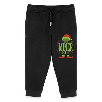 Mineurs Elfe de Noël - Pantalon de jogging enfant bio Stanley/Stella - noir - Devant