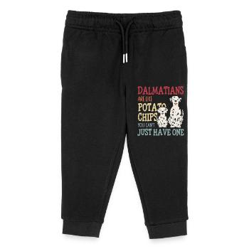 Dalmatian Dog Owner Dog Gift - Kids Organic Sweatpants by Stanley/Stella - black - Front