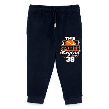 This sports legend is now 38, basketball game - Kids Organic Sweatpants by Stanley/Stella - navy - Front