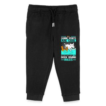Dock Diving Dog Sports Dogs Dog Owner Gift - Pantalon de jogging enfant bio Stanley/Stella - noir - Devant