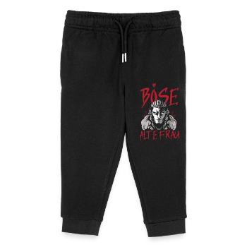 BÖSE ALTE FRAU Tattoo-Thema - Kinder Organic Jogginghose Mini Mover von Stanley/Stella - Schwarz - Vorne