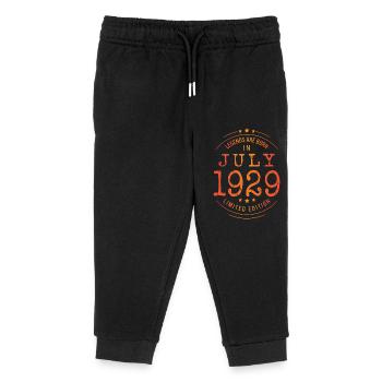 Birthday July 1929 Limited Edition Vintage - Kids Organic Sweatpants by Stanley/Stella - black - Front