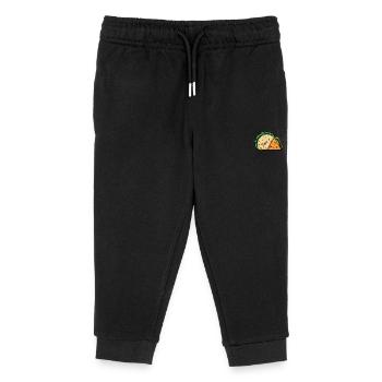 Döner Taco Beste Freunde Pocket design - Kinder Organic Jogginghose Mini Mover von Stanley/Stella - Schwarz - Vorne