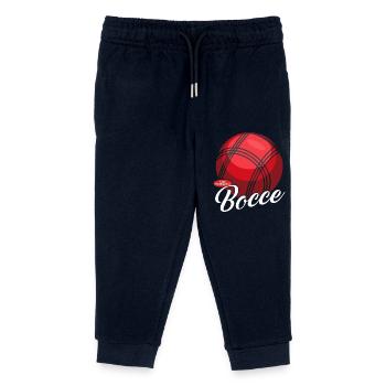 Boccia Bocce | Bocciaspieler Boulesport Geschenk - Kinder Organic Jogginghose Mini Mover von Stanley/Stella - Navy - Vorne