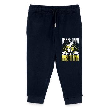Haare grau aber Knie aus Titan - Kinder Organic Jogginghose Mini Mover von Stanley/Stella - Navy - Vorne