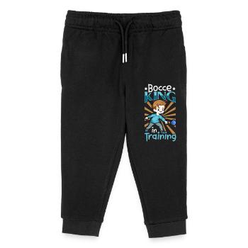 Bocce King in Training - Boccia - Kids Organic Sweatpants by Stanley/Stella - black - Front