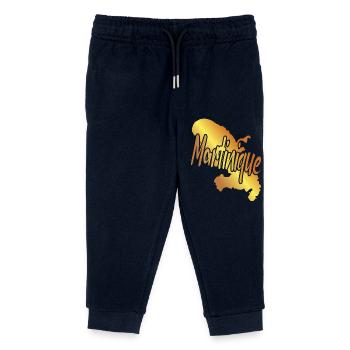 belle idée de Cadeau Original de la Martinique - Pantalon de jogging enfant bio Stanley/Stella - marine - Devant