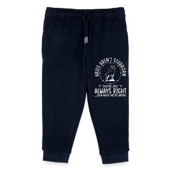 Bélier Signe du Zodiaque Astrologie Horoscope Bélier - Pantalon de jogging enfant bio Stanley/Stella - marine - Devant