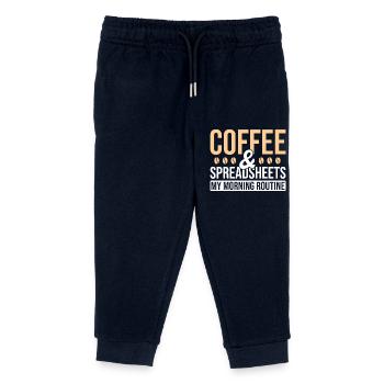 Buchhalter-tabellenkaffee - Kinder Organic Jogginghose Mini Mover von Stanley/Stella - Navy - Vorne