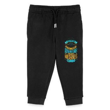 Jésus aide le scout - Pantalon de jogging enfant bio Stanley/Stella - noir - Devant