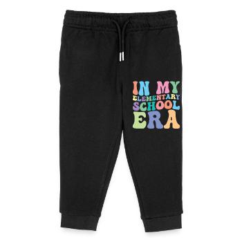 Primary School Retro Groovy Student - Kids Organic Sweatpants by Stanley/Stella - black - Front