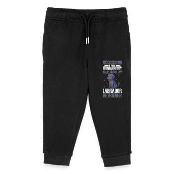 Amoureux du Labrador Retriever - Pantalon de jogging enfant bio Stanley/Stella - noir - Devant