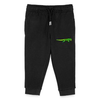 Zeichnung - Goldstaub-Taggecko - Kinder Organic Jogginghose Mini Mover von Stanley/Stella - Schwarz - Vorne