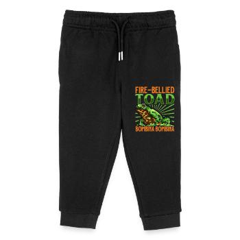 Fire-bellied toad - Kids Organic Sweatpants by Stanley/Stella - black - Front