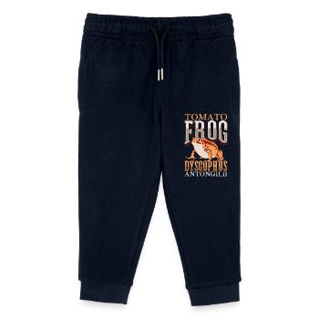 Roter Tomatenfrosch - Kinder Organic Jogginghose Mini Mover von Stanley/Stella - Navy - Vorne