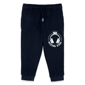 Mixing King - Sound Engineer - Kids Organic Sweatpants by Stanley/Stella - navy - Front