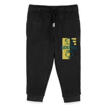 Audiophile - Vacuum Tube - Kids Organic Sweatpants by Stanley/Stella - black - Front