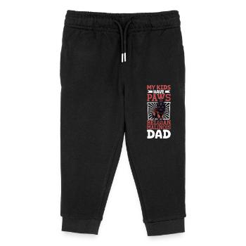 Belgischer Schäferhund Papa - Kinder Organic Jogginghose Mini Mover von Stanley/Stella - Schwarz - Vorne