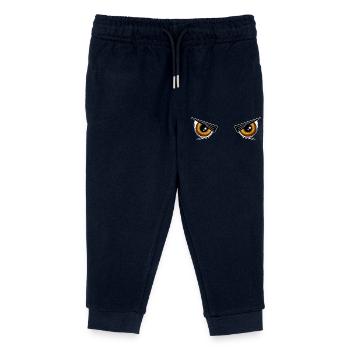 Halloween Eyes - Kids Organic Sweatpants by Stanley/Stella - navy - Front